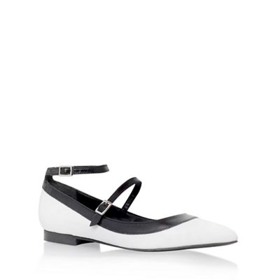 Carvela White 'Lucy' low heel sandals